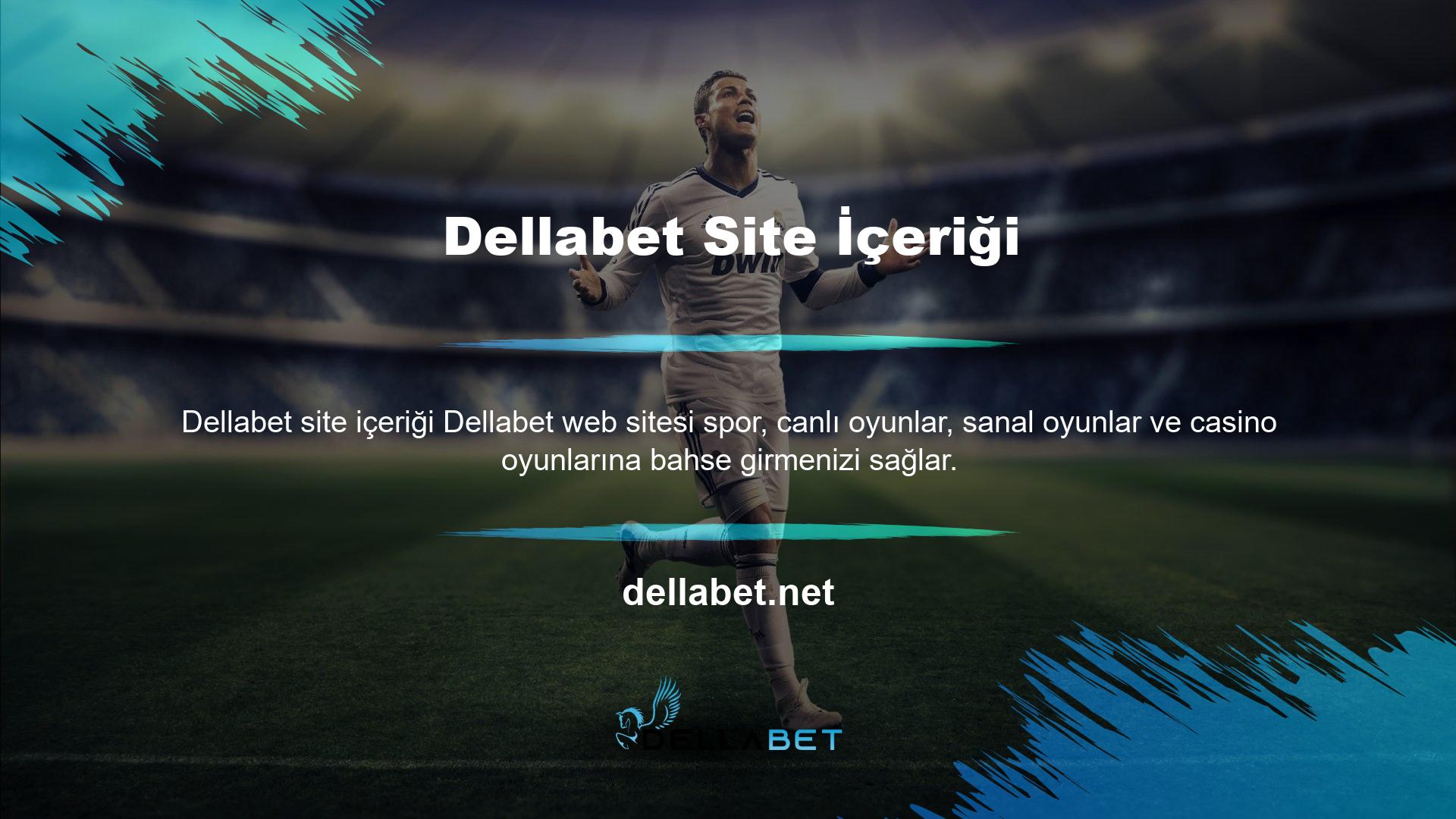 Hesabınızı Türkiye'de oynamadan kullanabilir ve Dellabet yeni giriş adresi ile farklı uygulamalardan farklı para birimlerinde para alabilirsiniz
